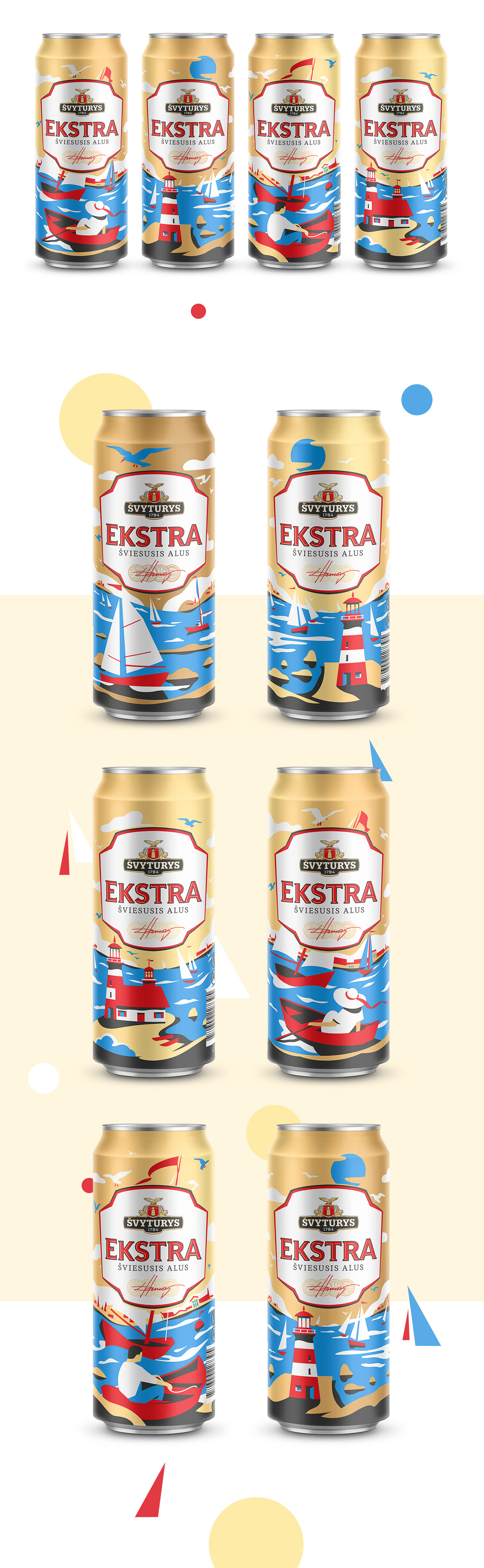 beer Packaging can illutration lager beer