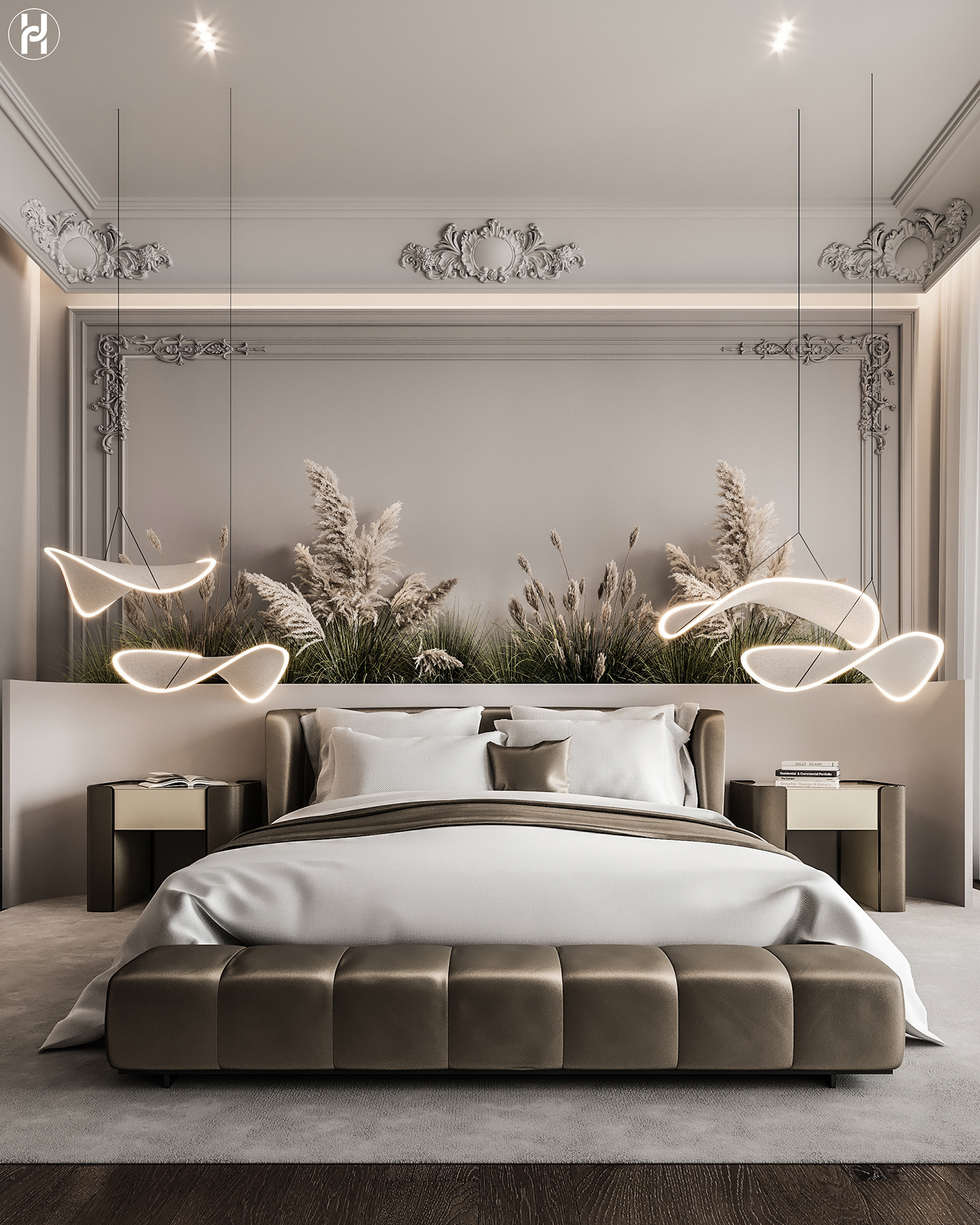 CGI architecture Render visualization interior design  archviz modern bedroom bathroom corona