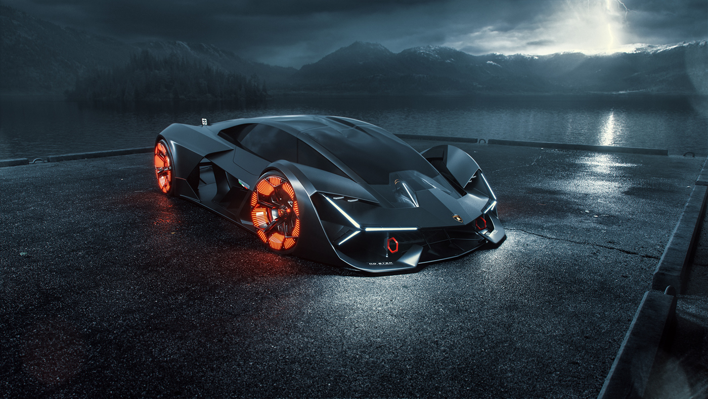 lamborghini terzo millennio cheshuin corona renderer