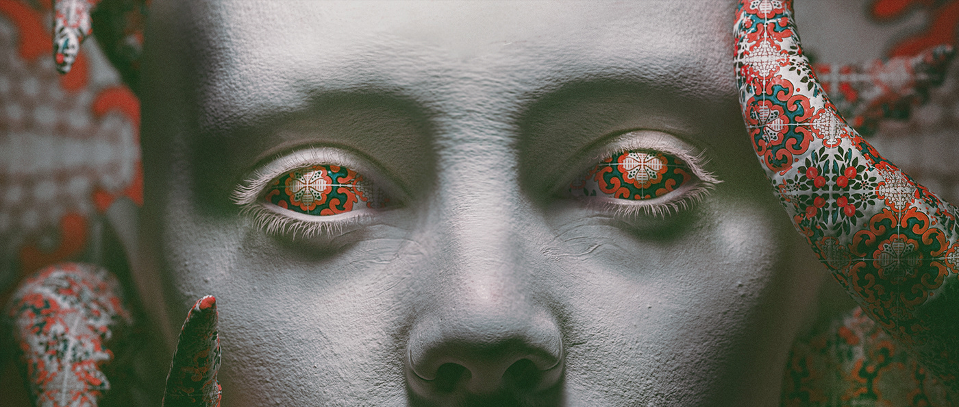 3D cinema4d creep everyday face horror monster octane redshift Render