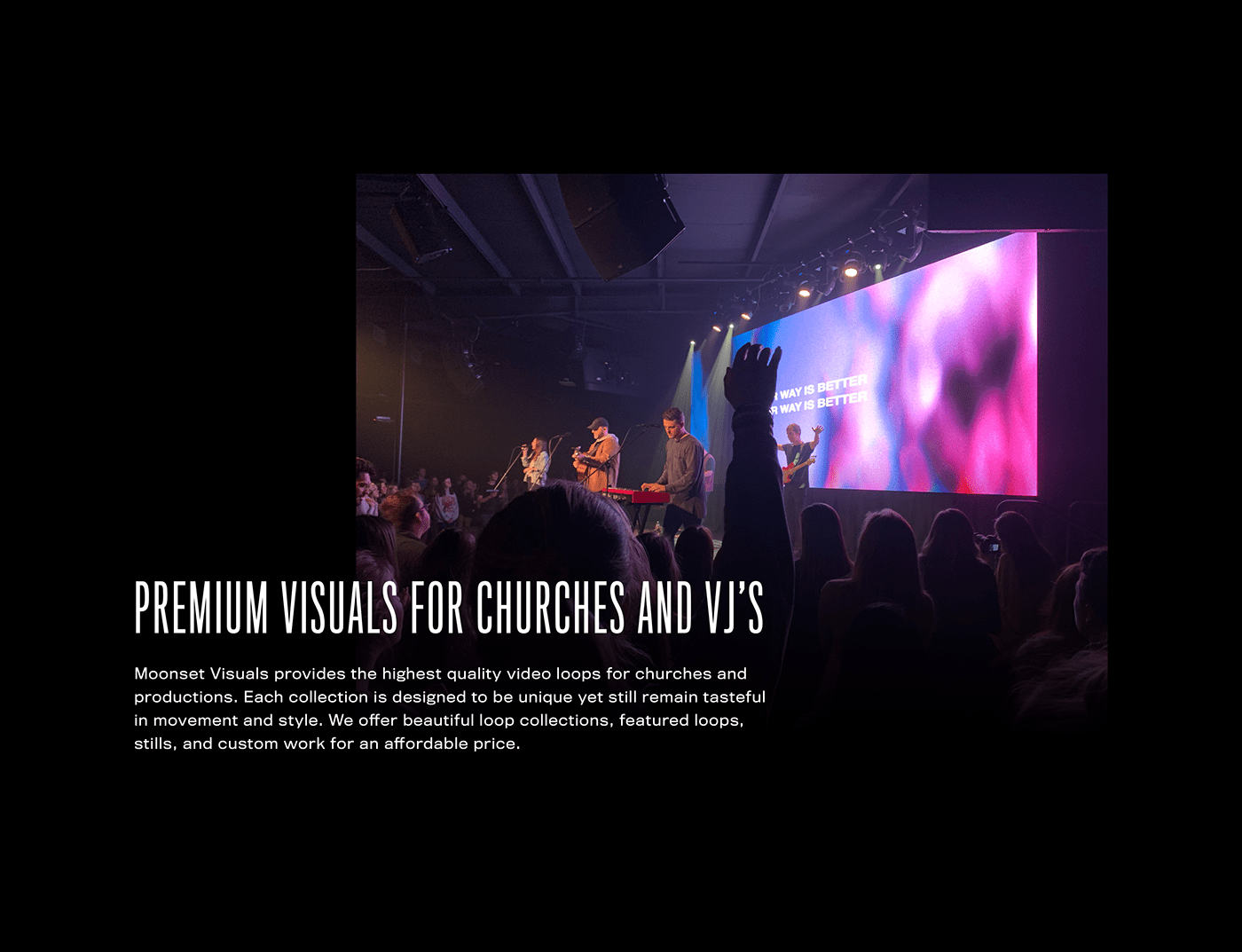 church Custom Visuals  Video wall visuals VJ