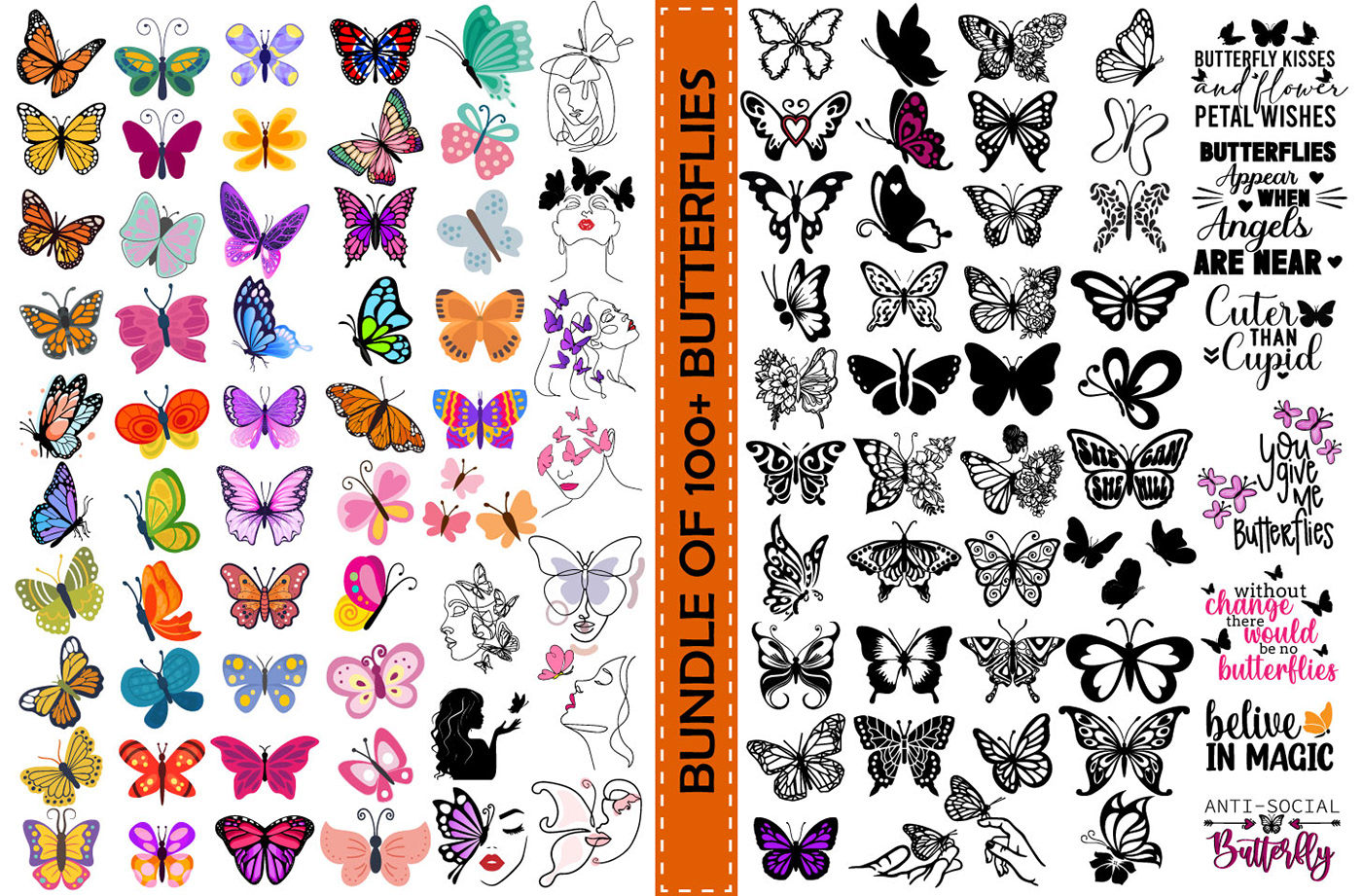 ILLUSTRATION  Graphic Designer adobe illustrator designer Advertising  butterfly butterflies vectors Vector Illustration SVGs