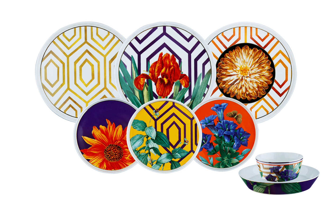 tableware porcelain pattern floral coffeecup dinnerware plate