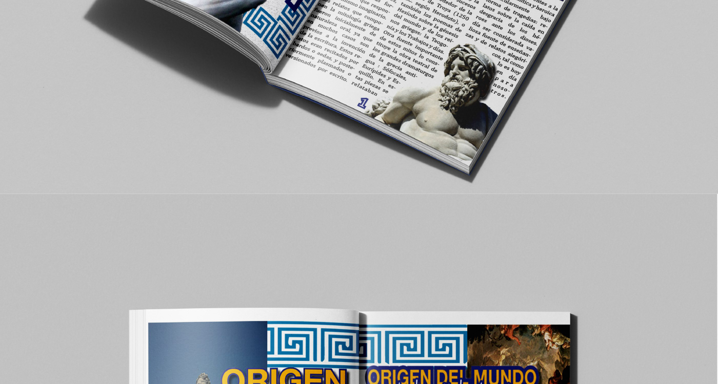 Grecia mitologia griega Diseño editorial medusa mythology