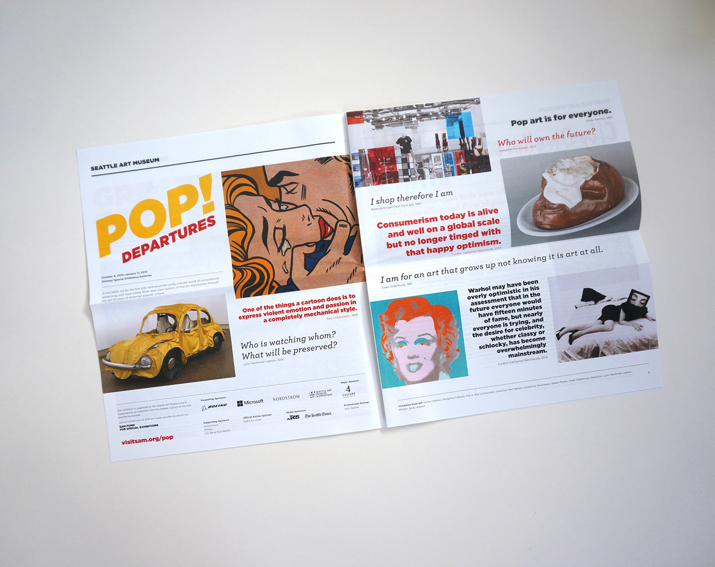 Magazine design graphic design  print design  editorial design  Art museum newsletter