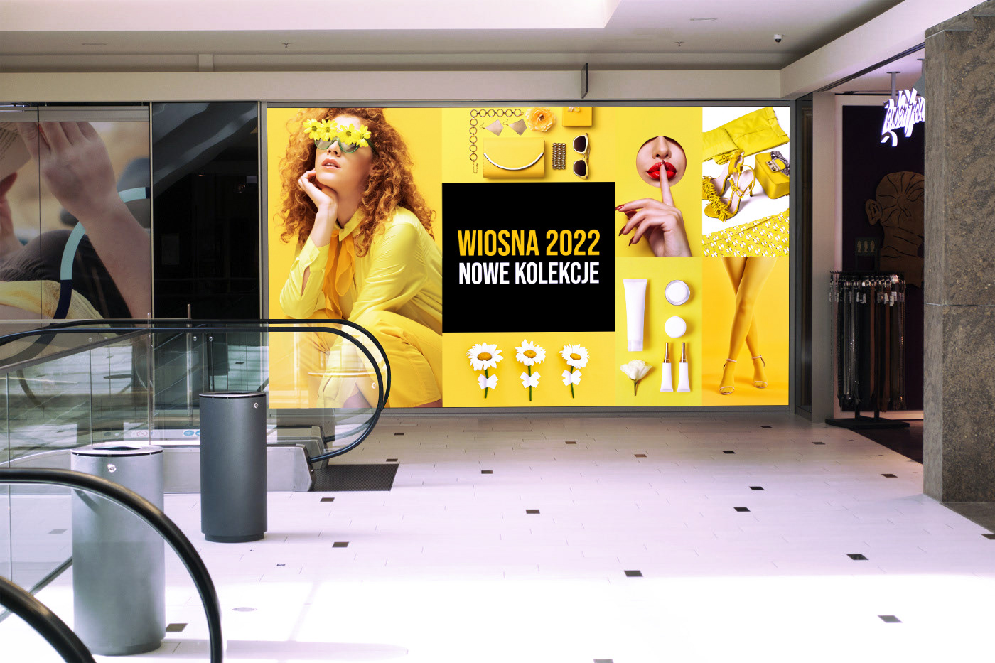 ads billboard clothes Fashion  identity key visual mall poster Shopping store