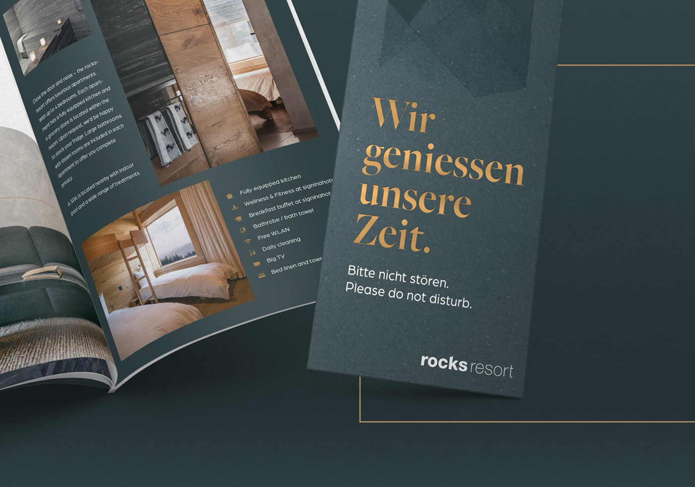 hotel strategie design branding  Corporate Design print design  Schweiz Laax logo brochure