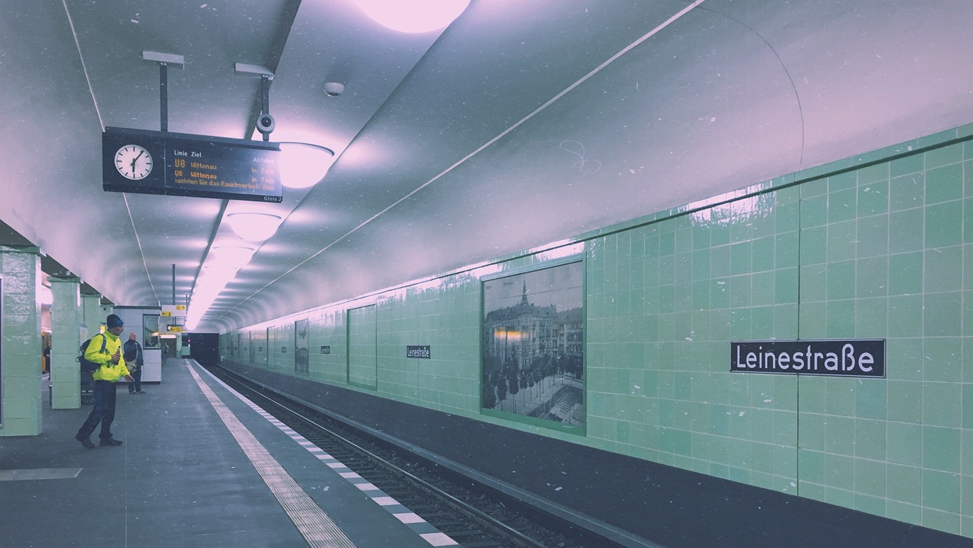 trains metro public transport Ubahn berlin germany Transport underground symmetry colours