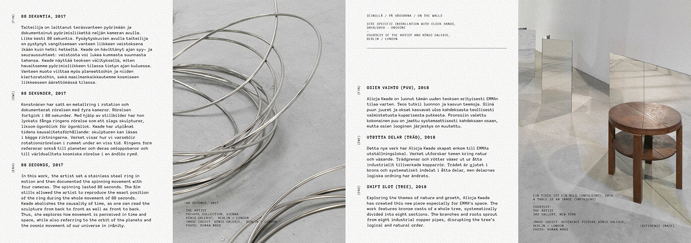 brochure Exhibition Design  modern art museum visual idenity