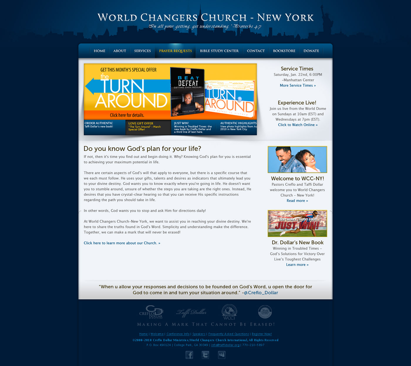 church website ministry website wcci-ny website comps Website Design website mockups