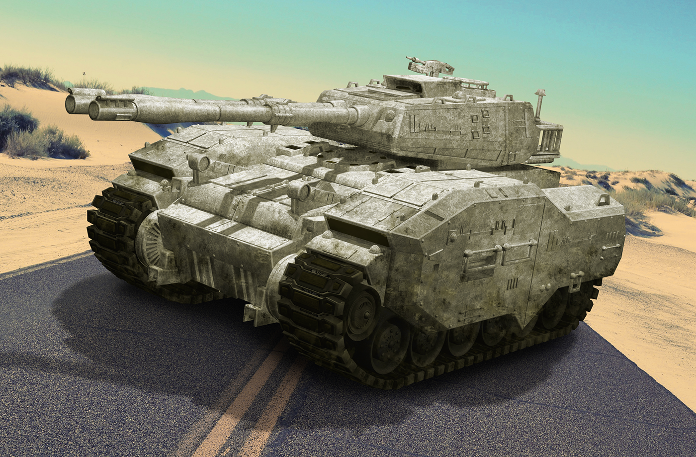 3D CG 3dcg Tank design