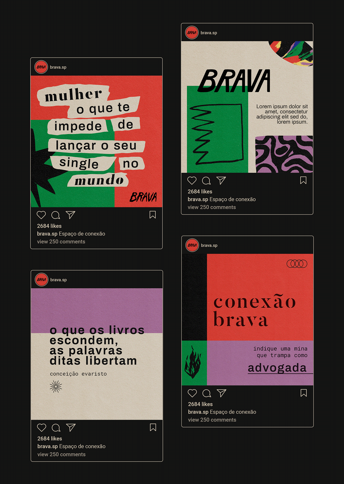 activism branding  brava brazilian design design Gender equality graphic design  Human rights ILLUSTRATION  visual identity