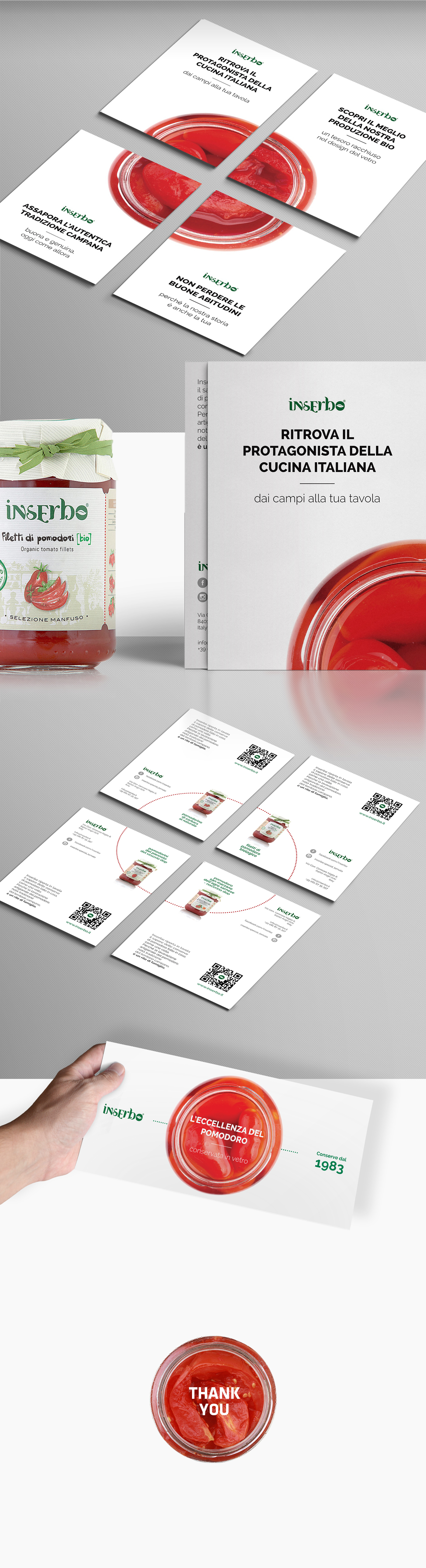 inserbo Conserve bio Biologic natural Tomatoe sauce red Web flyer card Vase Responsive Layout Preserve