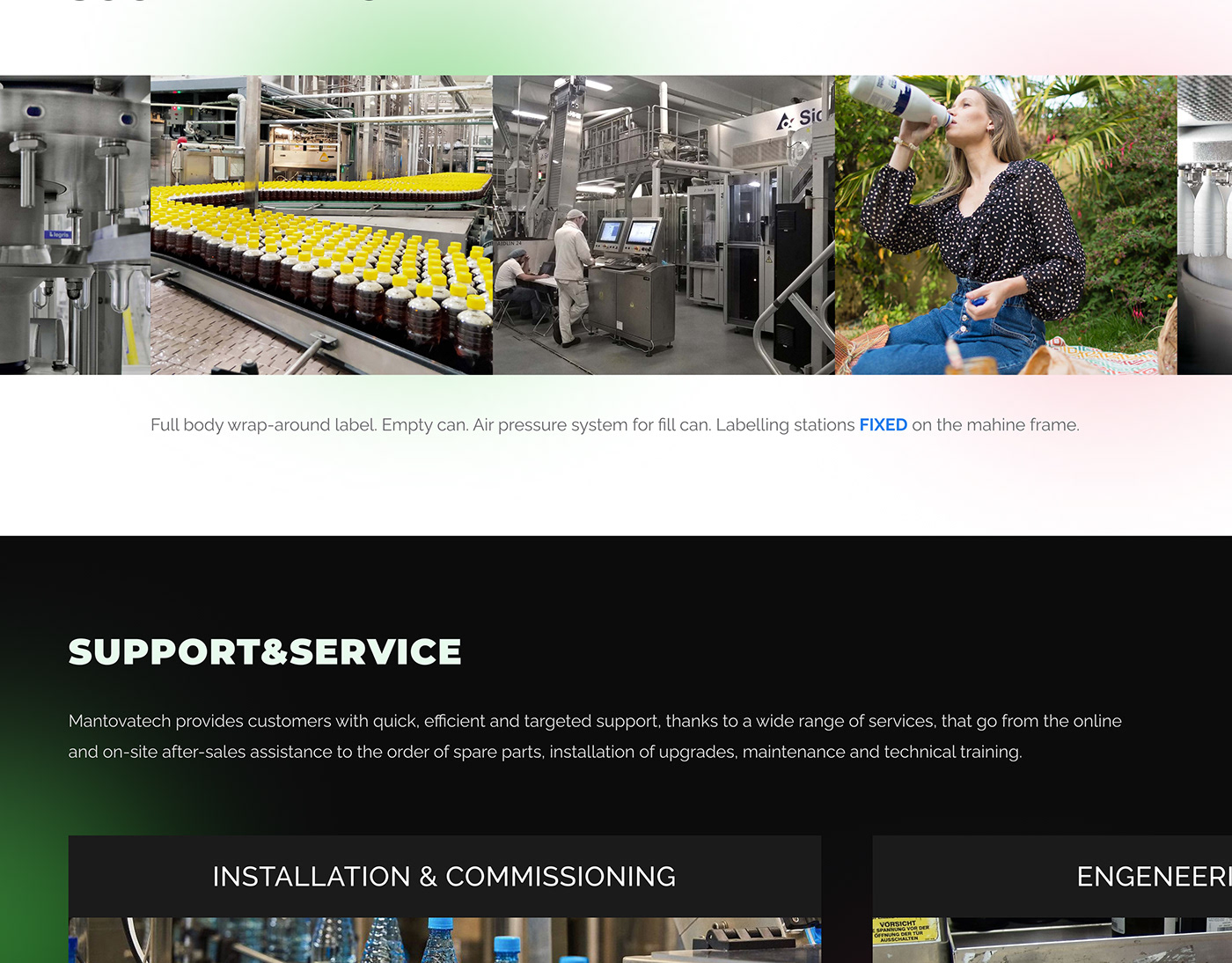 brand industrial UI ux Web Website сайт