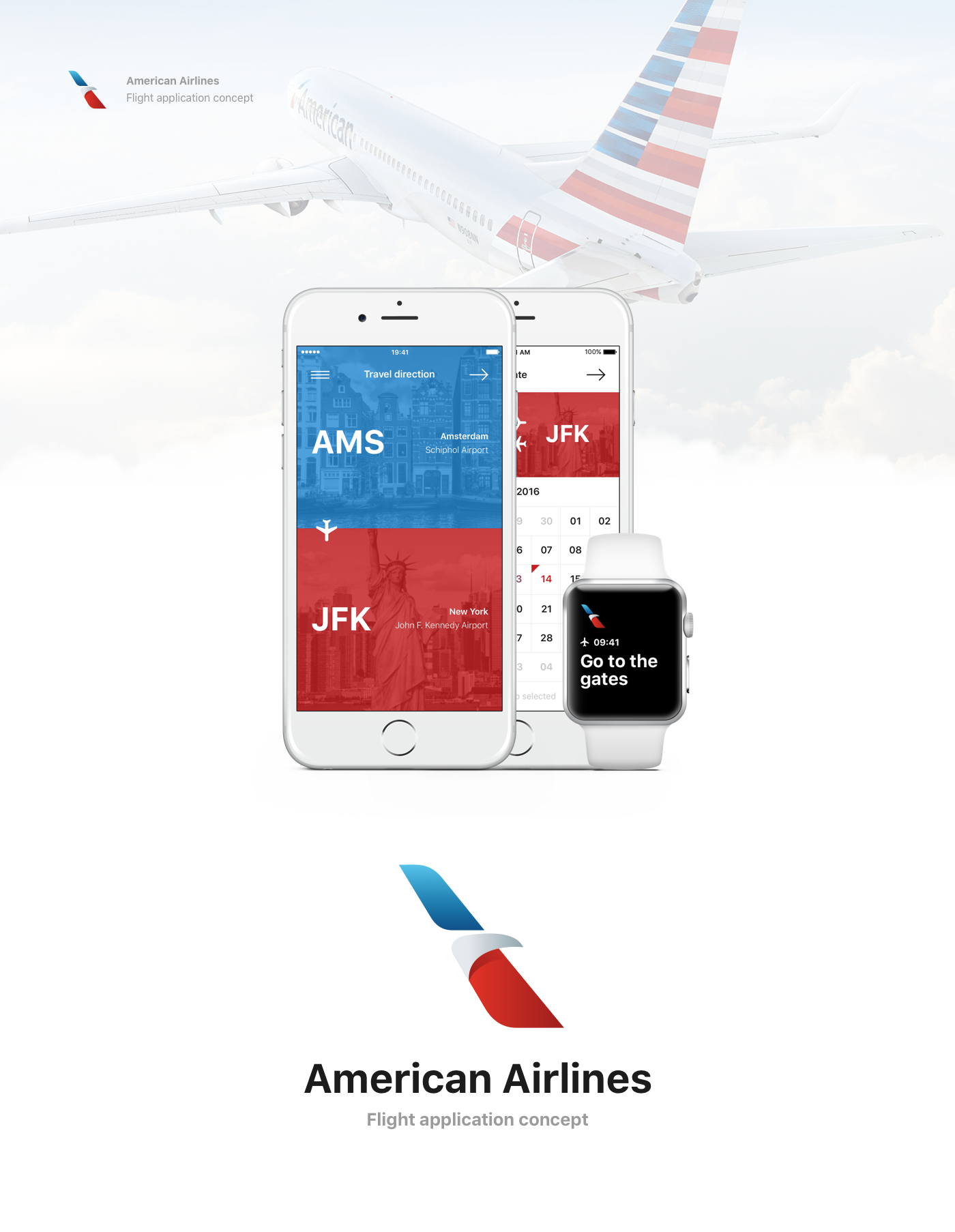Airlines airline aviation app UI Interface interaction animation  american Travel