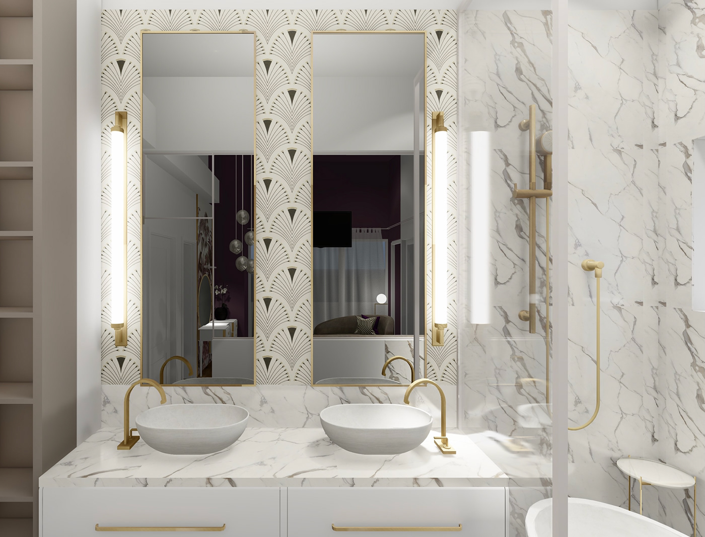 design Interior raphaela simion bathroom Master Bathroom penthouse