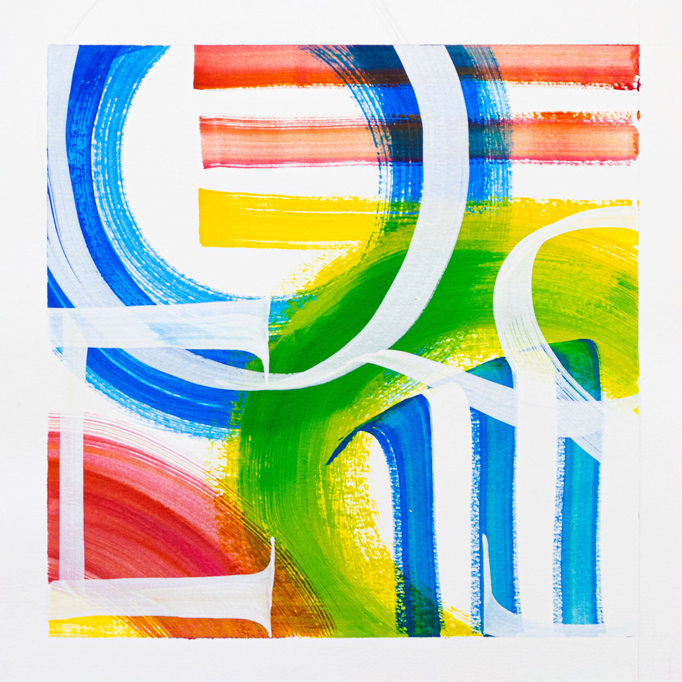 abstract artist artwork Calligraphy   colorful font geometric lettering painting   typography  