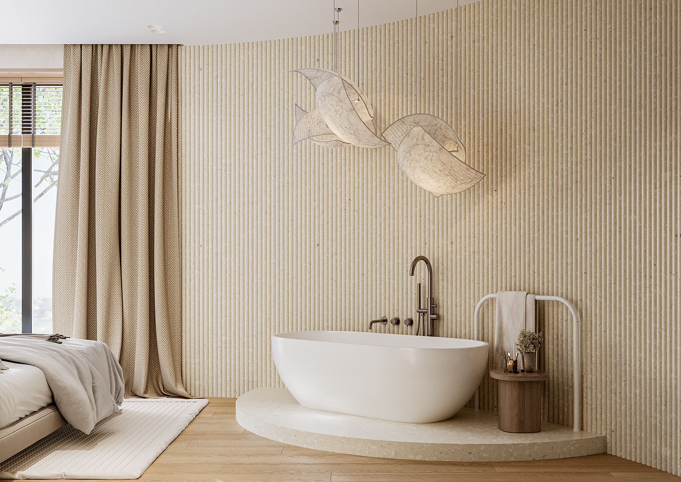bathroom interior design  architecture Render visualization bedroom 3ds max corona