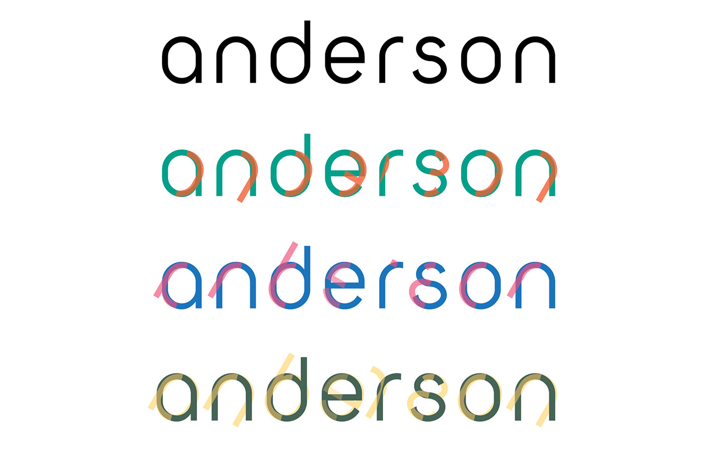 Typeface type design chromatic typeface
