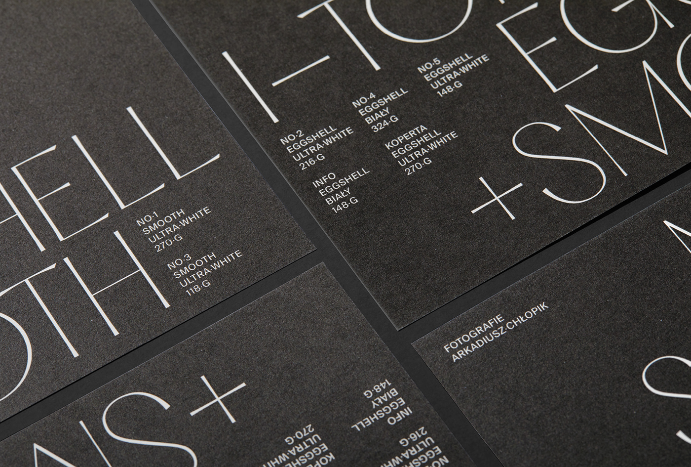 Antalis black and white envelope mohawk paper paper samlper typography  