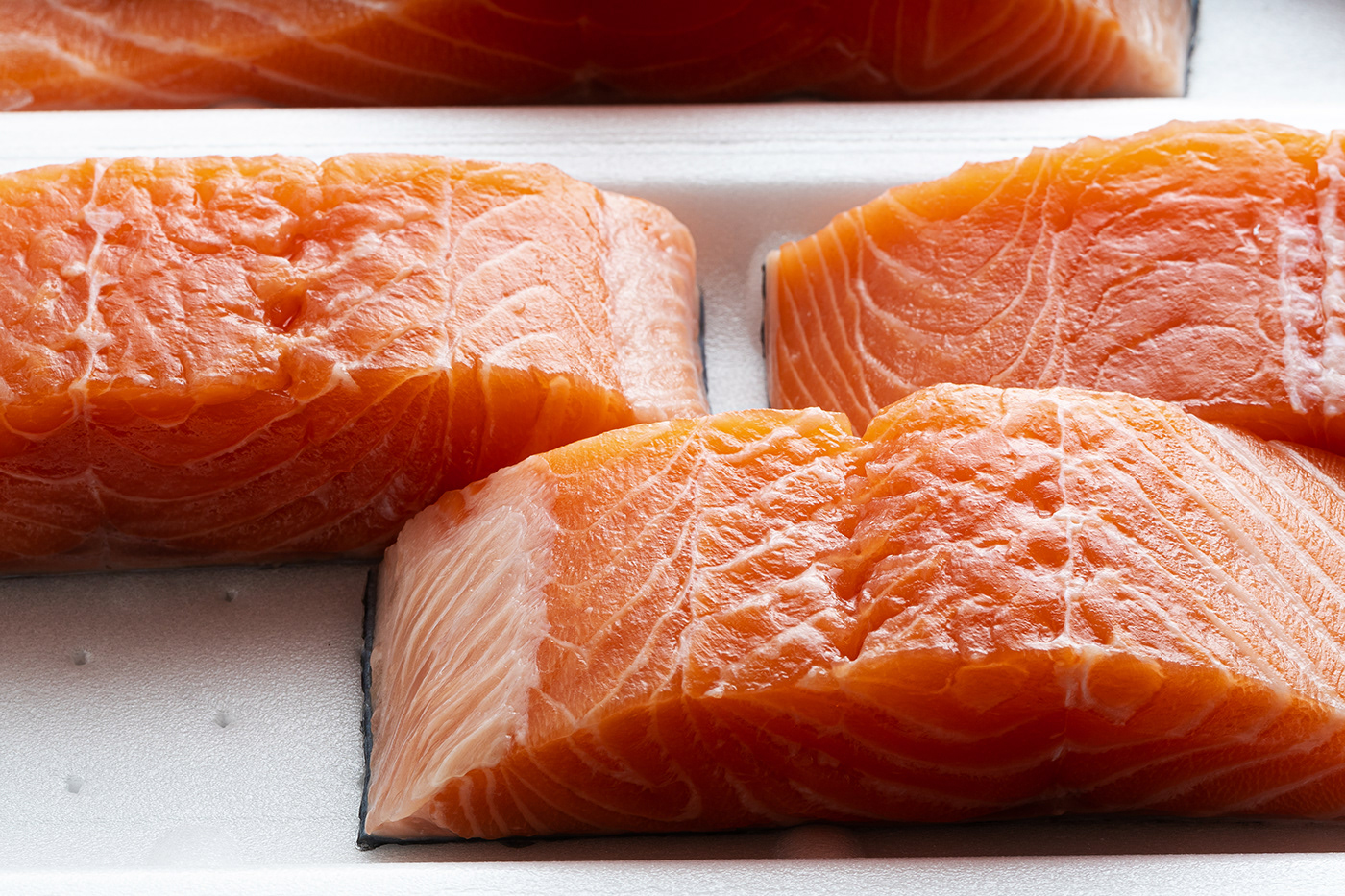 fish salmon cut knife chef market cover Advertising  fresh raw