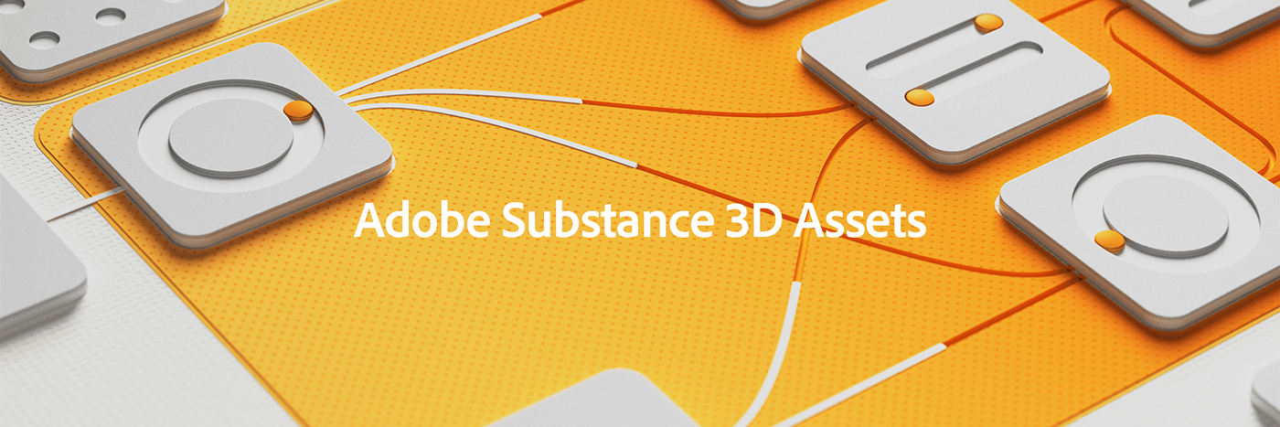 3D motion design brand design c4d substance 3d adobe digital Procedural assets