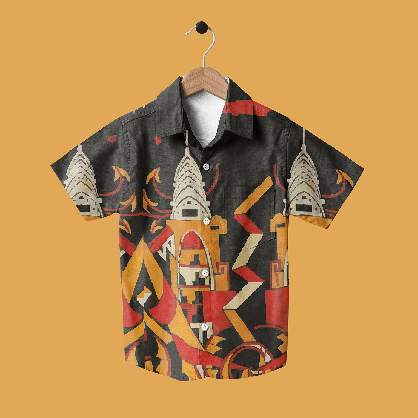 adobe illustrator Clothing digital illustration Fashion  Hawaiian pattern pattern design  textile Tshirt Design vector