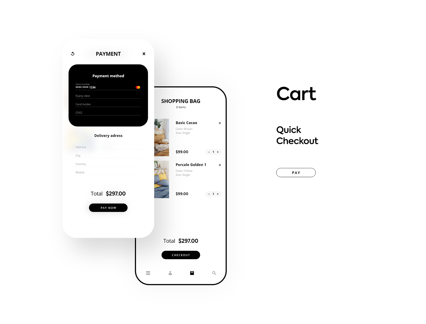 app bedding Ecommerce envogue home mobile product design  UI ux Young