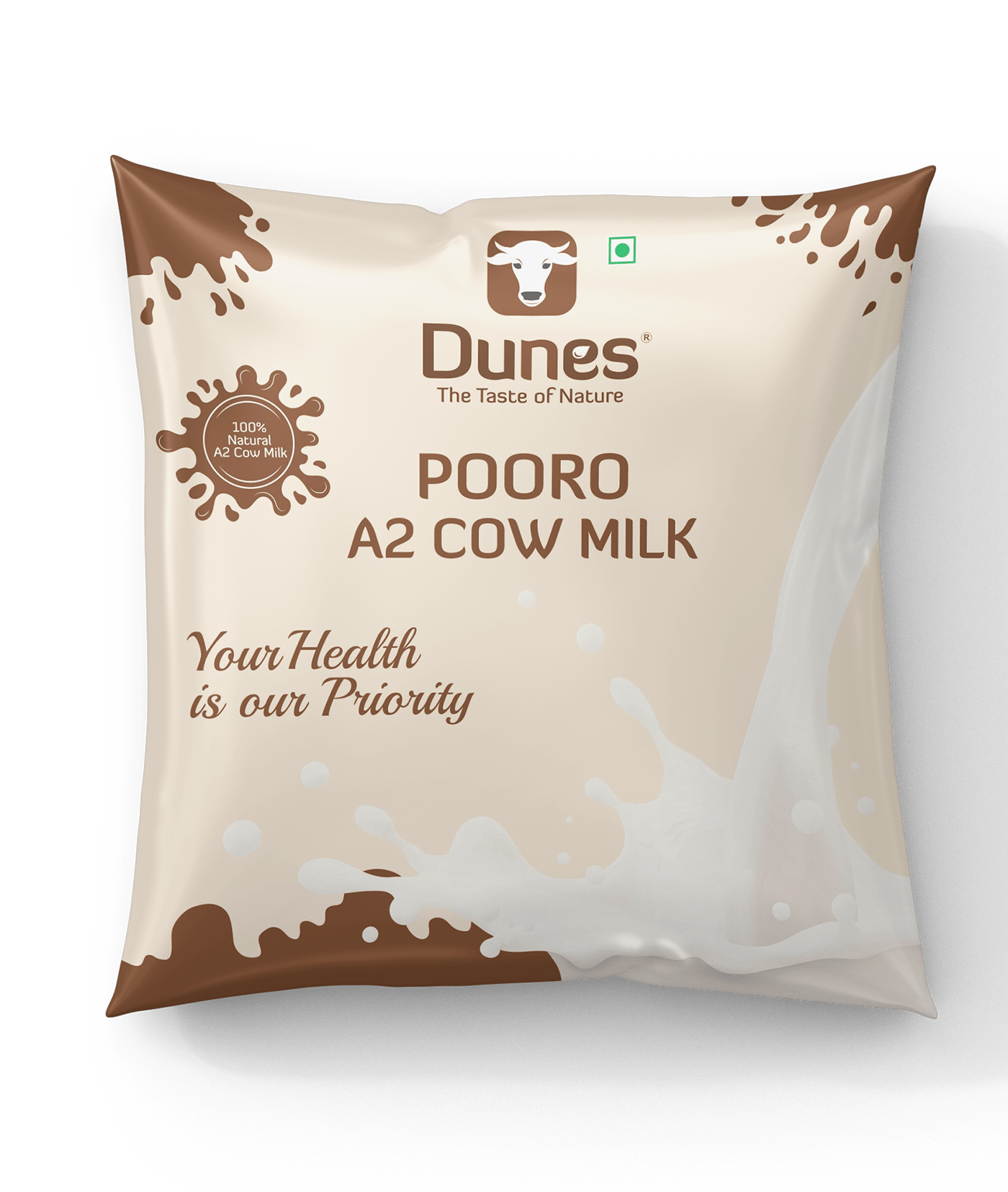 Cow Milk Pouch Dairy indian milk milk milk packaging Milk Packaging design Milk Pouch Design milk pouch mockup Mockup Packaging
