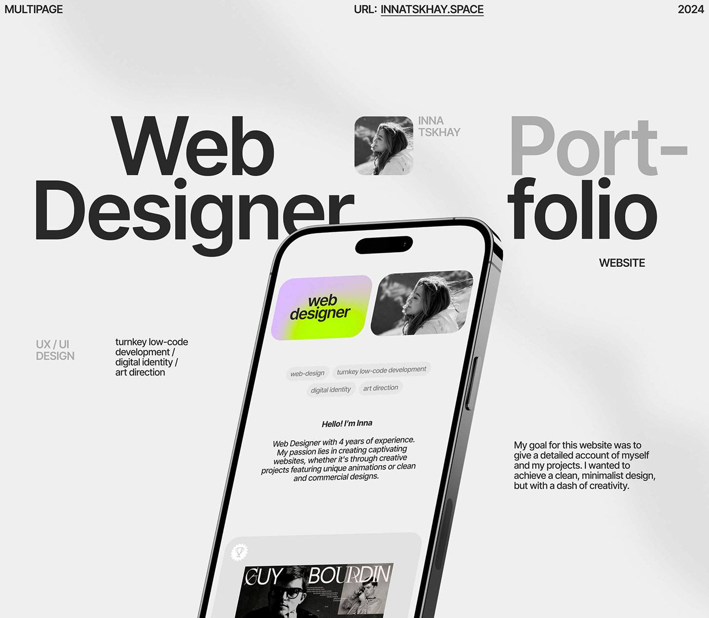Web Design  portfolio ux/ui landing page Website user interface clean minimal business designer
