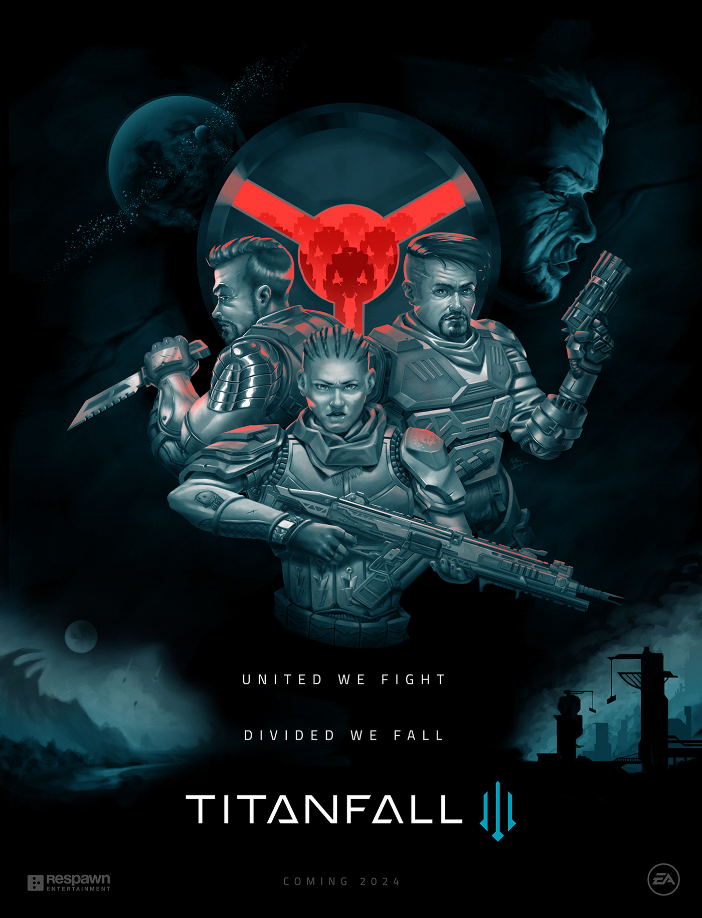 branding  concept art design Titanfall Video Games