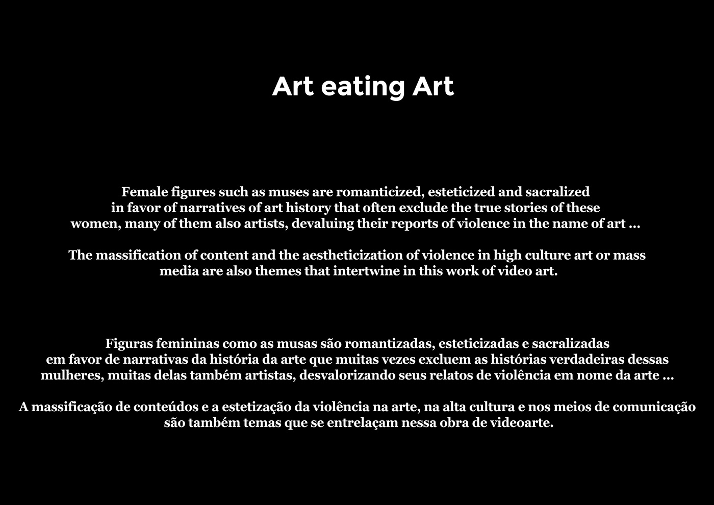 video art art ART EXIBITION what is art women black and white loop