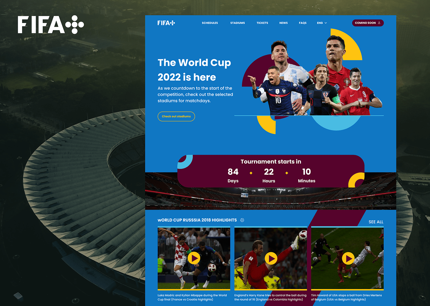 design FIFA FIFA World Cup Figma Interface interface design landing landing page landing page design Web Design 