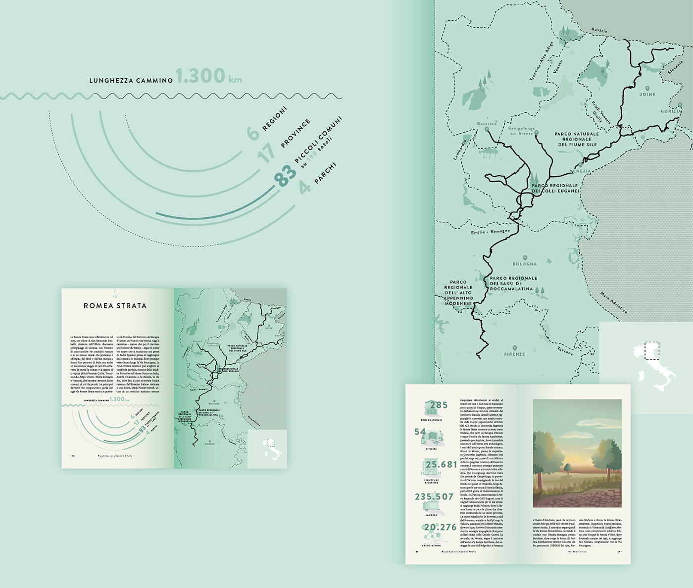 cartography Icon ILLUSTRATION  infographic map maps pastel trekking vector editorial