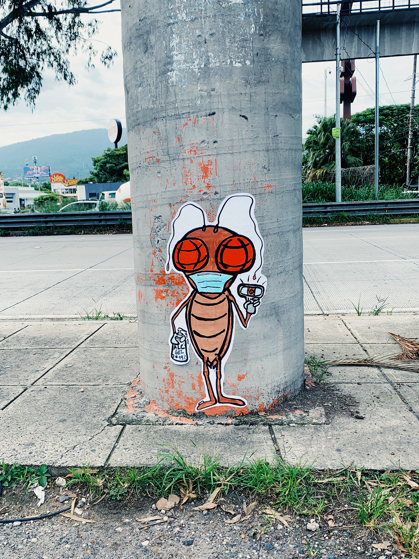cartoon Character design  Covid art covid cartoon Graffiti paste up paste-up urban art