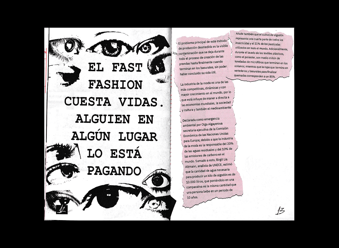 fanzine punk fast-fashion experimental editorial magazine design magazine layout