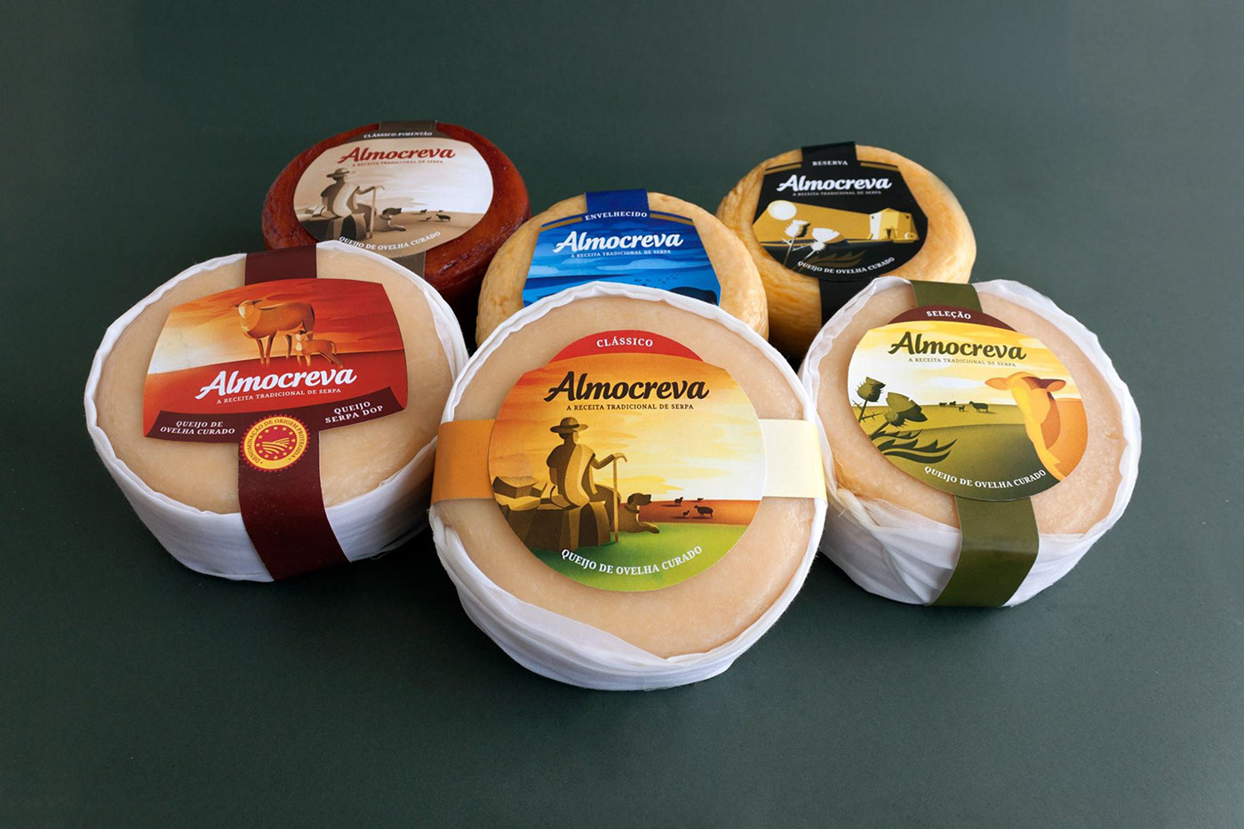 Cheese ILLUSTRATION  alentejo Portugal sheep Sun labels
