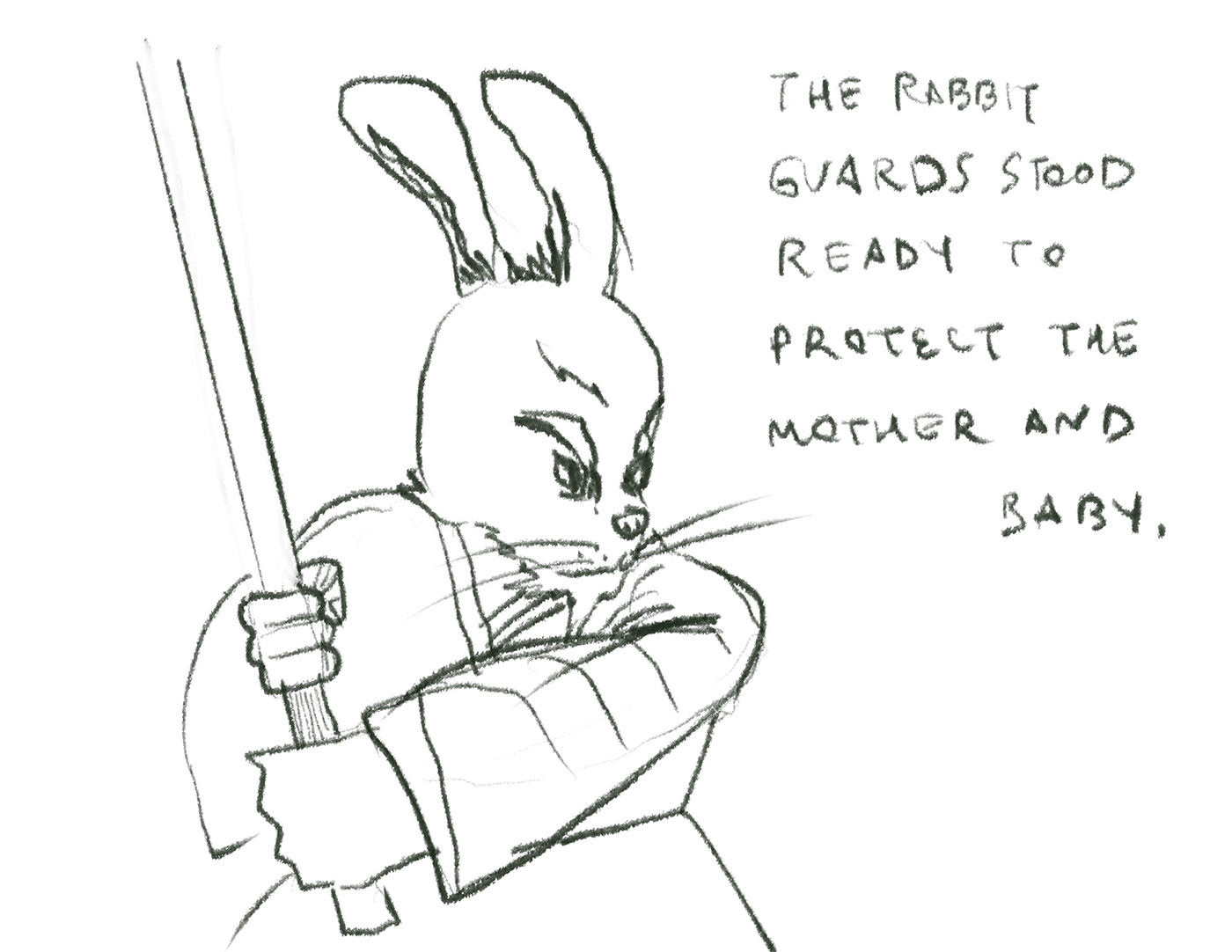 hare rabbit drawings jade