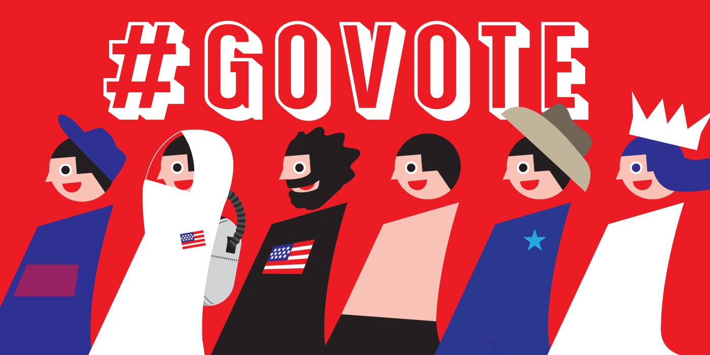 govote vota america usa taskforce ILLUSTRATION  politic graphicdesign 2D flatdesign