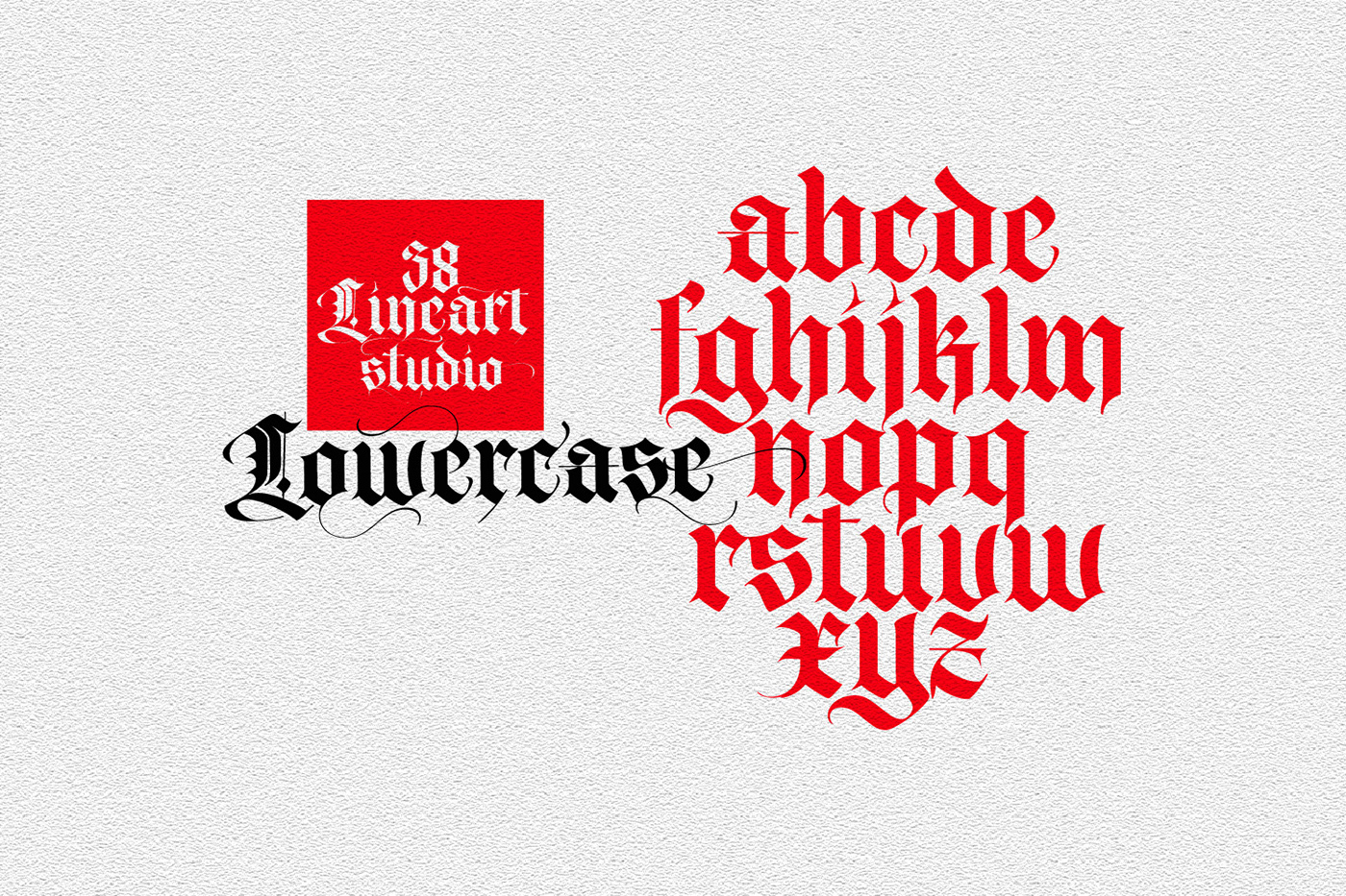 Blackletter branding  Calligraphy   font gothic lettering old tattoo type typography  