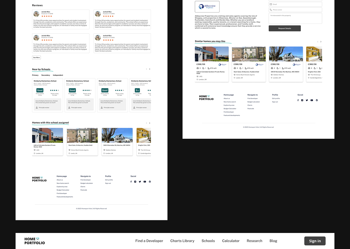 ux UI/UX Website Figma home property real estate Responsive Design residential house