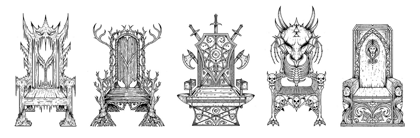 les 5 trônes