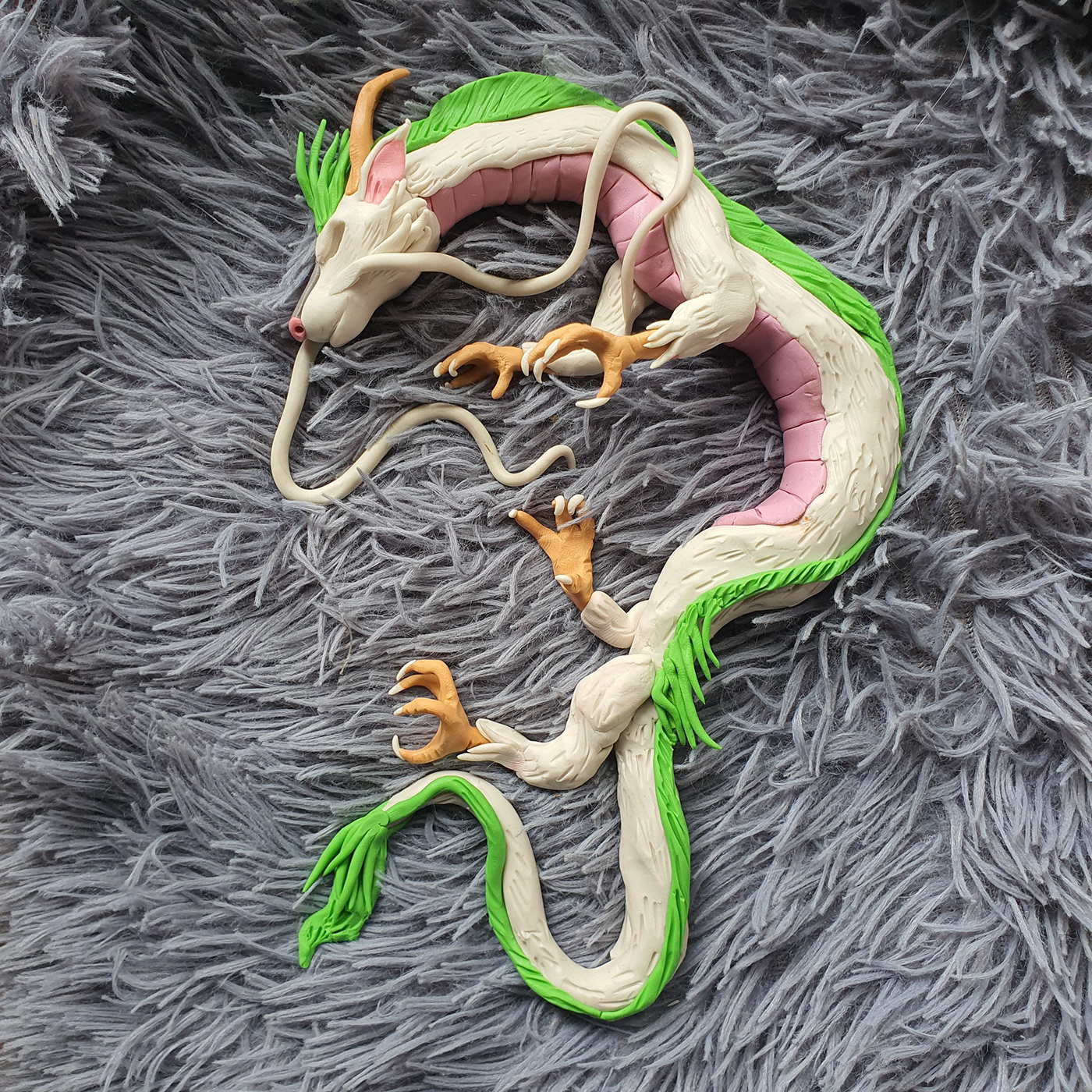 clay dragon haku Kohaku sculpting  Spirited Away Studio Ghibli