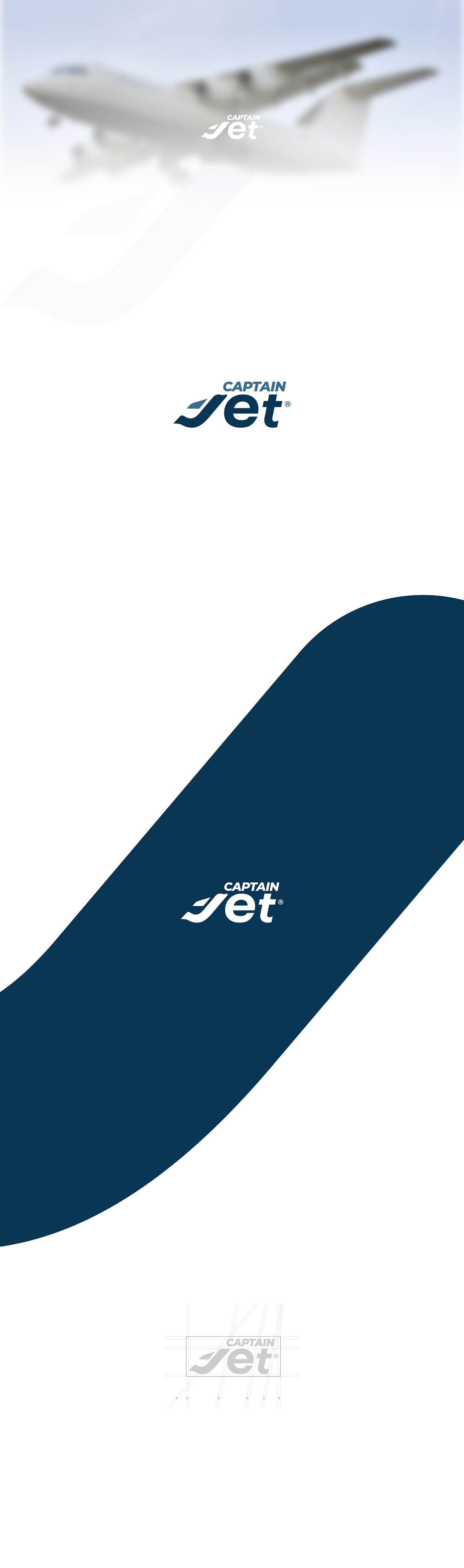 adobe illustrator captain Jet Logo Design minimal modern professional typography   vector vector art