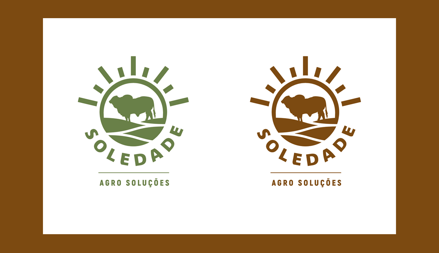 Agro branding  logo farmer Agribusiness pecuária Gado farm Nelore