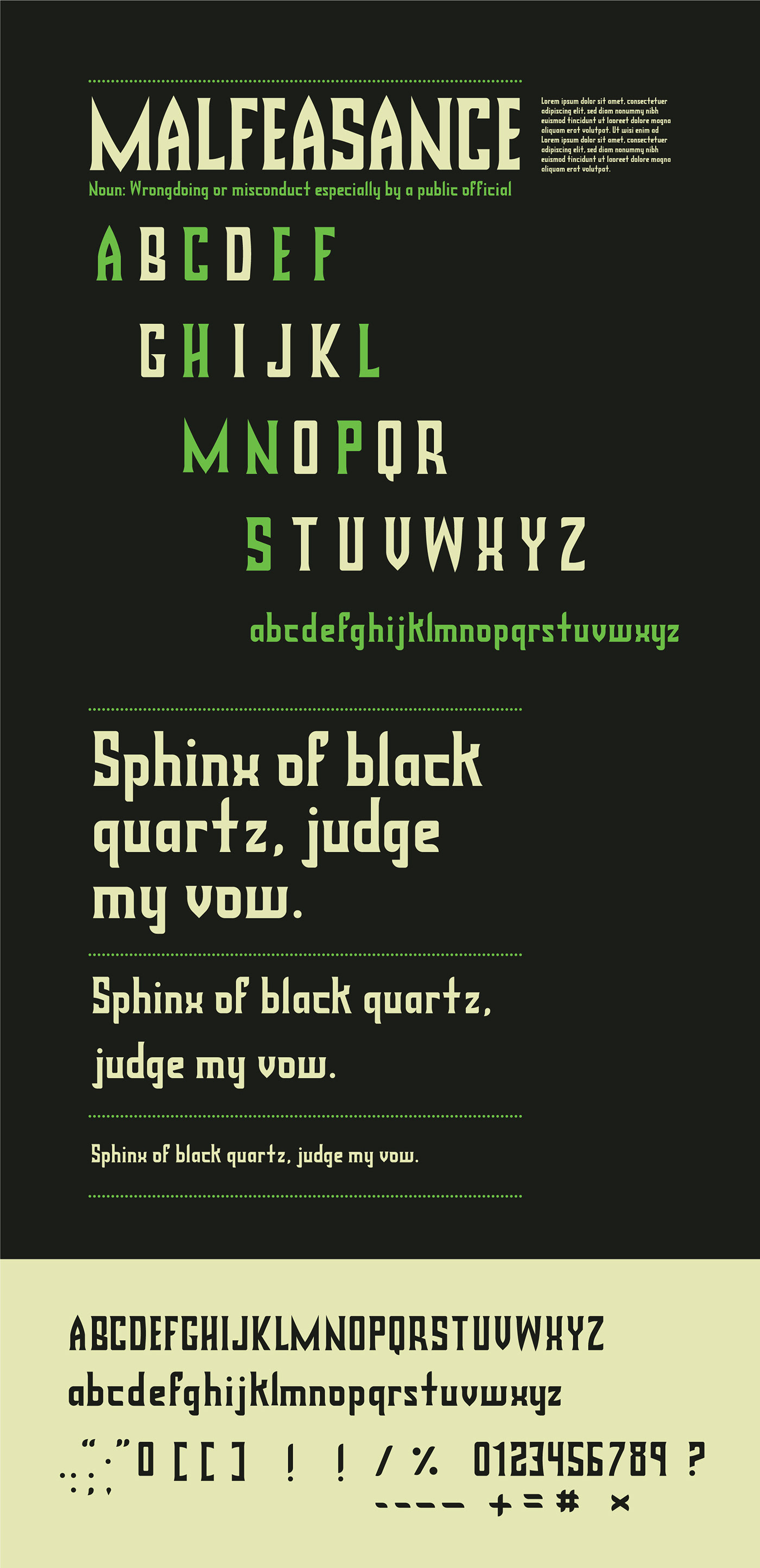 font typography   lettering Ominous dark font dark