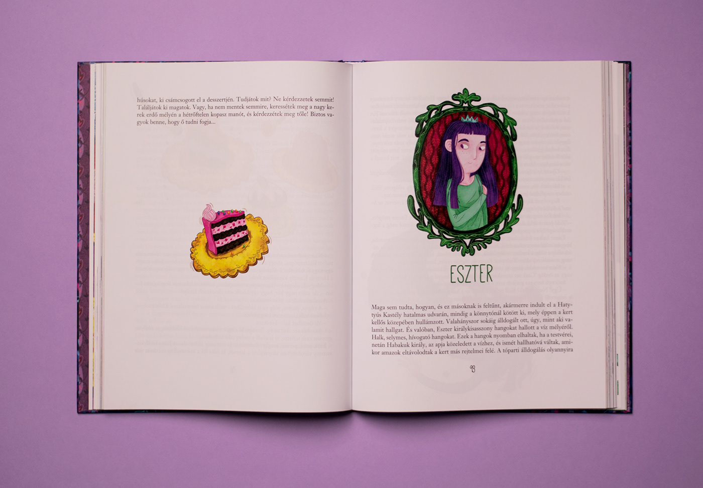 ILLUSTRATION  graphic design  Character design  childrenbook Bookdesign esztermetzing book bookcover thebookofprincesses királylányokmásodikkönyve