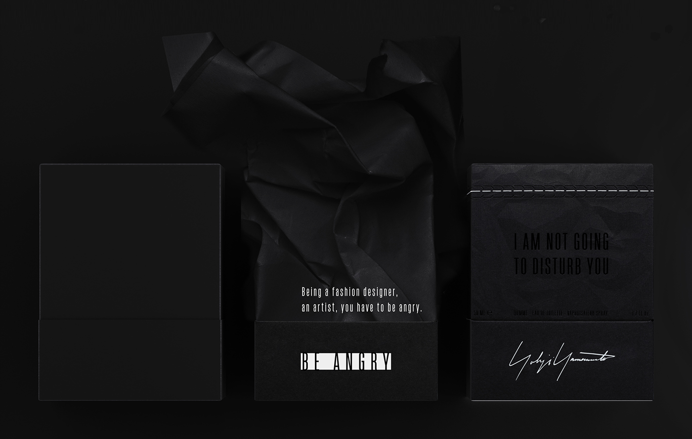 yohji yamamoto perfume disturb black monochrome dark Fashion  avantgarde japanese