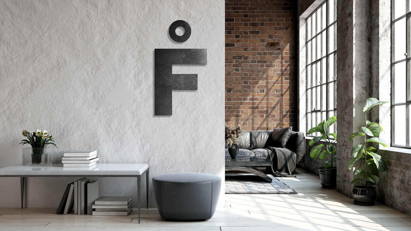 architecture black branding  fiord Interior linii Logotype Minimalism naming Scandinavia