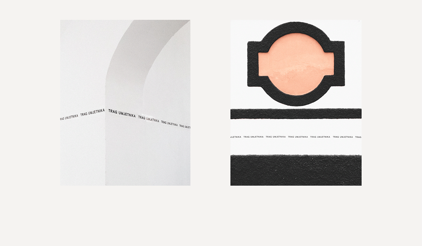 art Catalogue Exhibition Design  fold graphic design  Invitation Layout print tape Signage